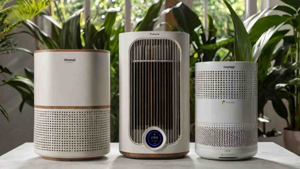 A collection of different air purifier models, showcasing their unique designs and features to cater to various needs and preferences